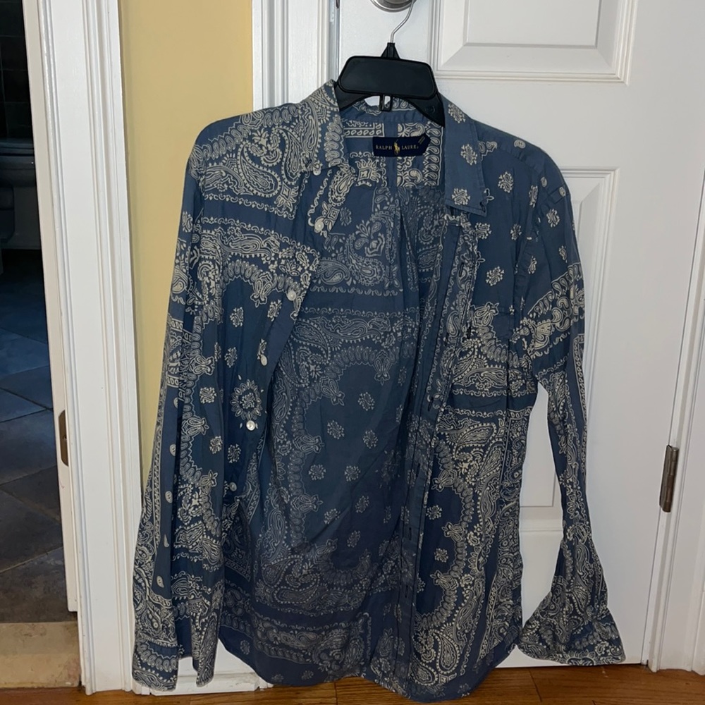 Ralph Lauren bandana looking button down